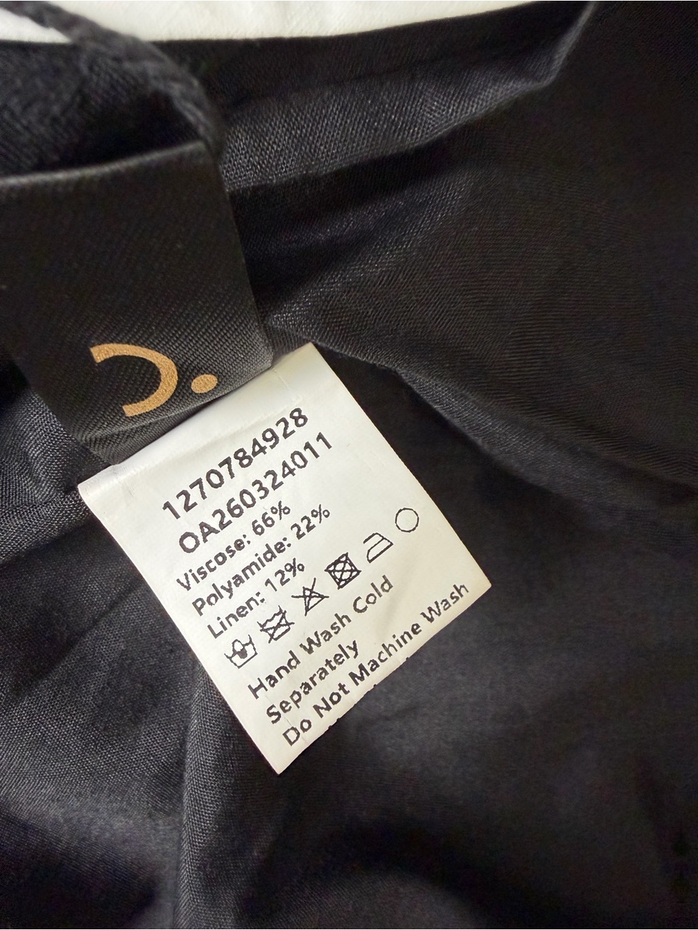 Commense Linen Blend Black Embroidered Sleeveless Shift Dress Medium NWT - Picture 9 of 10